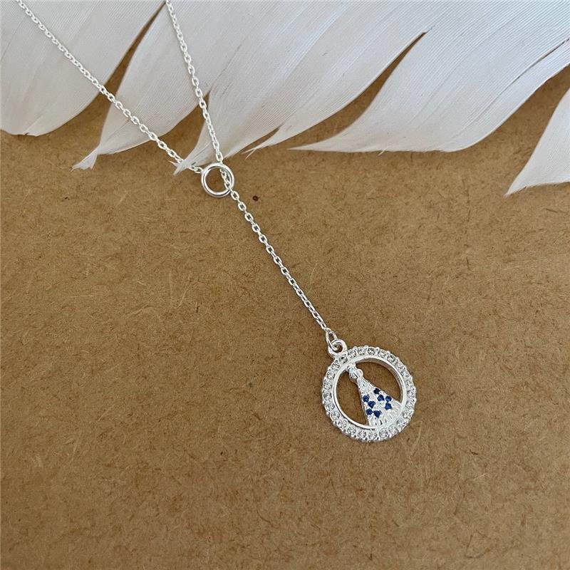 COLAR PRATA 925 GRAVATINHA NOSSA SENHORA APARECIDA