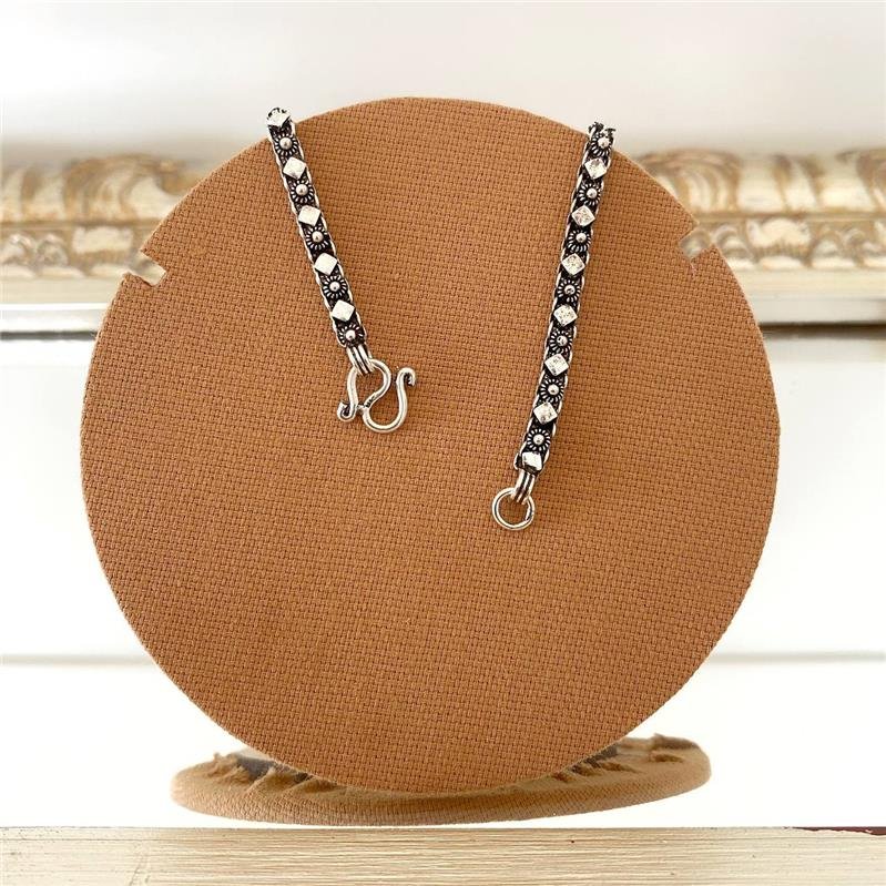 PULSEIRA PRATA 925 PEKUN FLORZINHA COM VARIAÇÕES